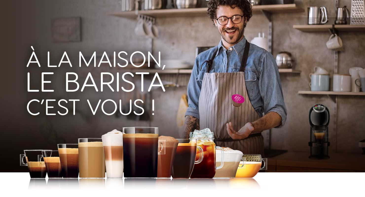 À la maison le barista c'est vous !